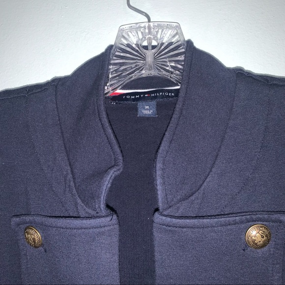Tommy Hilfiger size Medium navy blue band jacket - Picture 3 of 16